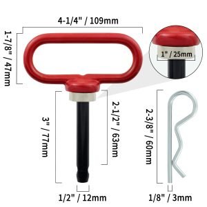 Hitch Pin  -  1/2 Inch Permanent