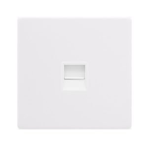 Phone Wall Plate  -  Polar White