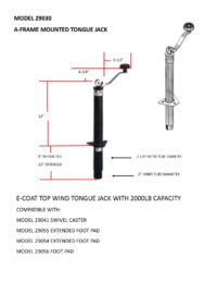 A-Frame Tongue Jack  -  BAL
