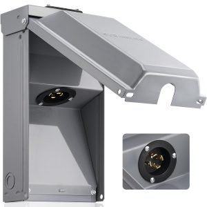 Power Inlet Cover - 50 Amp with Ring