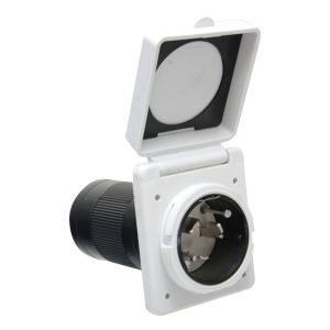 Power Inlet - 50 Amp White