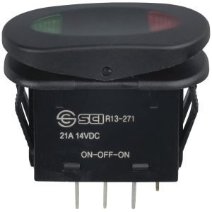 Rocker Switch  -  SPDT Mom-On/Off Illuminated